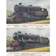 LMS 2673 6133 6255 6400 Class 2 4 6 7 4x Train Postcard s