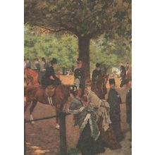 Paris Longchamp Races Horse Racing Painting Postcard s