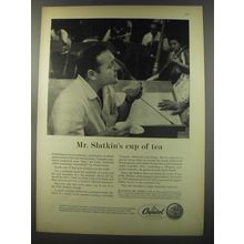 1956 Capitol Records Ad - Felix Slatkin - Mr. Slatkin's cup of tea