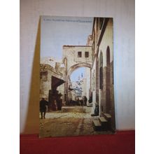 ARCH OF 'ECCE HOMO', JERUSALEM, PALESTINE, ISRAEL used antique postcard 1919 =