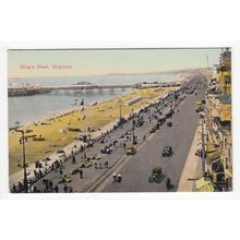 Kings Road Showing the Pier Brighton Postcard East Sussex