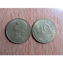 France Republic 1985 10 Centimes Coin