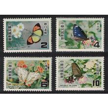 Taiwan Butterflies 4v 1978 MNH SG#1216-1219
