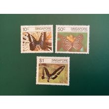 ICOLLECTZONE Singapore 387-389 VF NH butterflies
