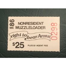 ICOLLECTZONE US Maine 1986 Muzzleloader Non-Residenr Stamp VF NH