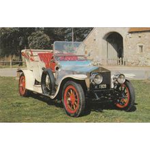 ED 63 1909 ROLL ROYCE 'SILVER GHOST' PRINTED POSTCARD, MONTAGUE MOTOR MUSEUM