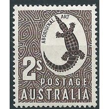 Australia 1948 SG224 2/- Chocolate Mounted Mint ....