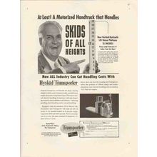 automatic transportation company 1947 handtruck skids vintage ad