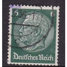 Germany 1934 President Hindenburg 6pf Fine Used SG 497b VGC