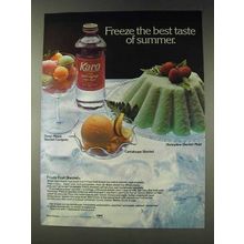 1978 Karo Corn Syrup Ad - Frosty Fruit Sherbets Recipe