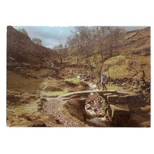 THE BRONTE BRIDGE, Haworth, Yorkshire unused vintage postcard J. Arthur Dixon =