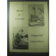 1954 Imperial Typewriters Ad - Better for everyone Imperial Typewriters