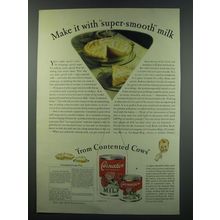 1930 Carnation Milk Ad - recipe for Lemon Cream Pie and Butterscotch Pie