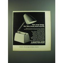 1969 Lightolier Lyric Lamp Ad - The now lamp for this mod, mod world