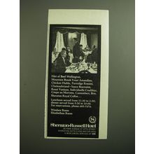 1970 Sheraton-Russell Hotel Ad - Filet of Beef Wellington