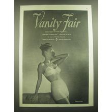 1945 Vanity Fair Lingerie Ad - Vanity Fair Fashion begins with Vanity Fair