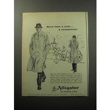 1957 Alligator All-Weather Coats Ad - More than a coat.. a companion