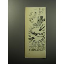 1957 Wigwam Socks Ad - For every sport and everyday wear, too