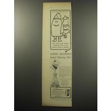 1955 Good Seasons Salad Dressing Mix Ad - Now even a man can do it
