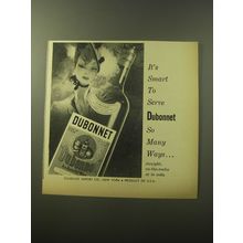 1960 Dubonnet Aperitif Ad - It's smart to serve Dubonnet so many ways
