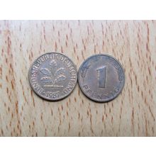 1987f 1 Pfennig Germany Coin