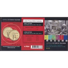 2006 Australia 50 Years of TV Booklet Ovp't Sutherland Philatelic Society 208783