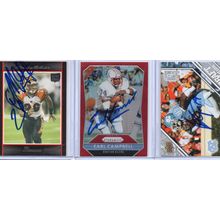 Autographed 3 Card Lot with Earl Campbell Signed Nice