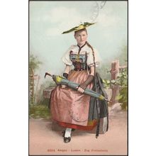 Freiämtlerin, Aargau - Luzern - Zug, 1912 - Photoglob AK