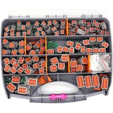 601 Pcs for DT Deutsch Connector Kit,Gray 2 3 4 6 8 12 Pin DT Connectors Size 16