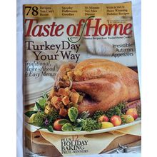 Taste Of Home OCT/NOV 2007 Turkey Day Your Way 78 Recipes Spooky Halloween Goodi