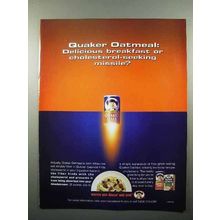 2000 Quaker Oats Ad - Cholesterol-Seeking Missile