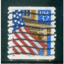 Used 2913 32c U.S. Flag Over Porch Fine CNS 22222 W0830