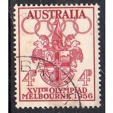 Australia 1956 Games of the XVI Olympiad Melbourne - Arms of Melbourne 4d Used