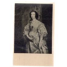 Henrietta von Frankreich by Antonius van Dyck wife of Charles l german card #