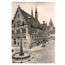 ULMER RATHAUS, ULM, GERMANY unused vintage postcard.. =
