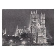 WESTMINSTER ABBEY, LONDON . unused vintage postcard. c. 1950.RP .Pegasus =
