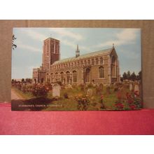 ST. EDMUND'S CHURCH, SOUTHWOLD. unused postcard by J Salmon (a) #