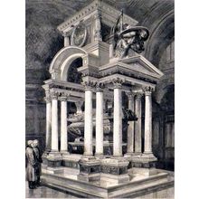 WELLINGTON MONUMENT IN ST. PAUL’S CATHEDRAL 1878 Horace Harral ENGRAVING