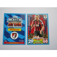 10. Junior Stanislas - AFC Bournemouth - Match Attax 2017/18 Football Card EF1