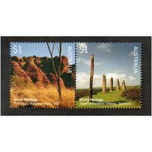 AUS 2005 U/M $1.00 (SE~TE PAIR) 'WORLD HERITAGE' (EBID25072)