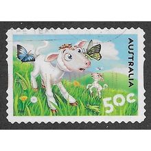 AUS 2005 50c (S/A) 'DOWN ON THE FARM- LAMB' FINE USED (EBID66-311)