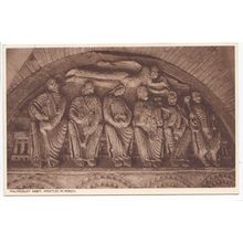 Malmesbury Abbey Apostles in the Porch Wiltshire Postcard