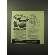 1950 Meissner 9-1093 AM-FM Tuner and Amplifier Ad