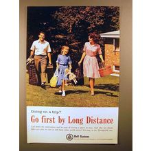 1965 Bell Telephone Ad - Go First by Long Distance!