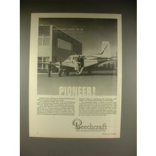 1966 Beechcraft Queen Air 65 Plane Ad - Pioneer