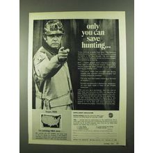 1974 NRA National Rifle Association Ad - Save Hunting
