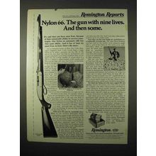 1974 Remington Nylon 66 MB Rifle Ad - Nine Lives
