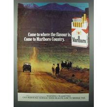 1978 Marlboro Cigarette Ad - Horses, Marlboro Country