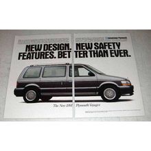 1991 Plymouth Voyager Ad - Safety Features