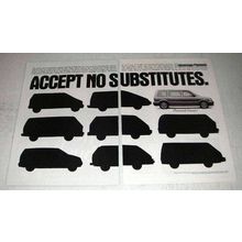 1991 Plymouth Voyager Ad - Accept No Substitutes